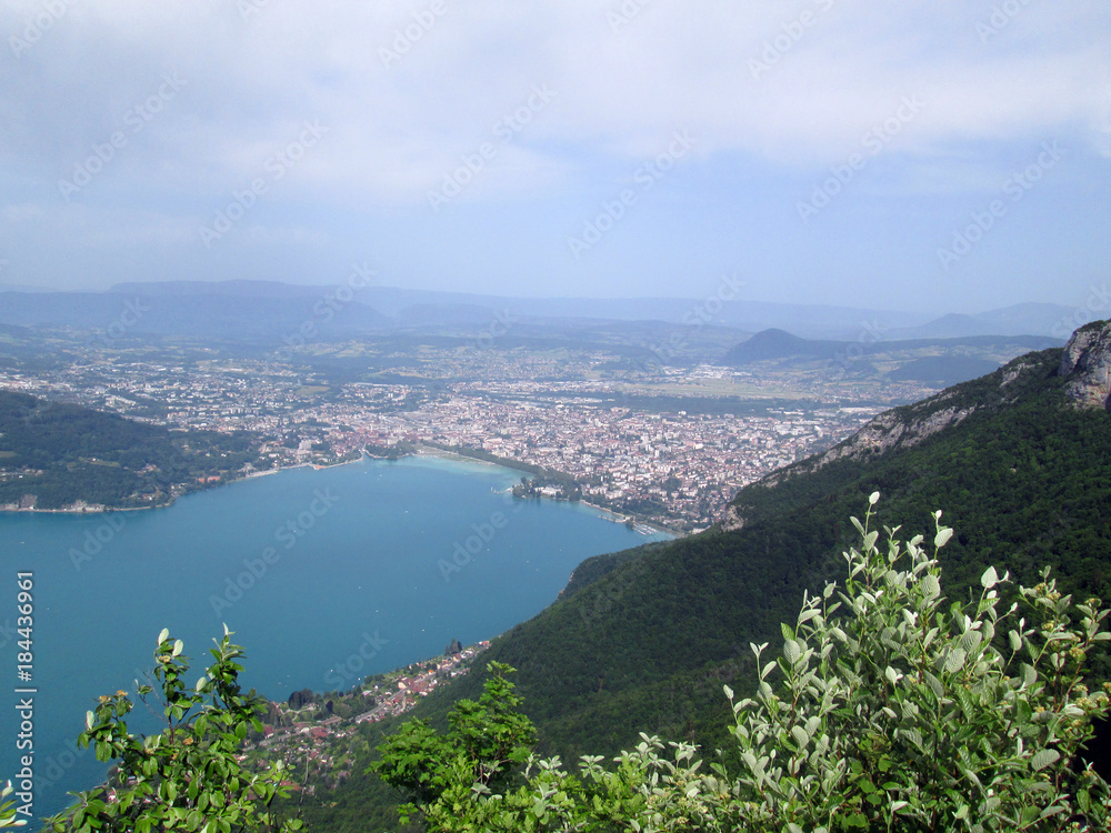 Annecy lake and town