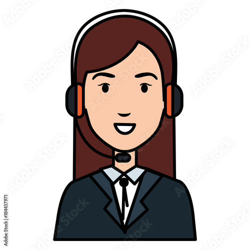 call center agent avatar character