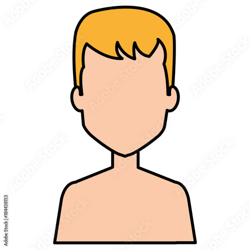 young man shirtless avatar character