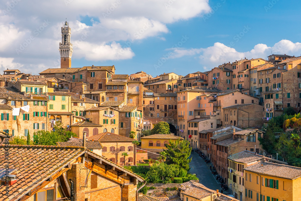 Downtown Siena skyline in Italy Downtown Siena skyline in Italy