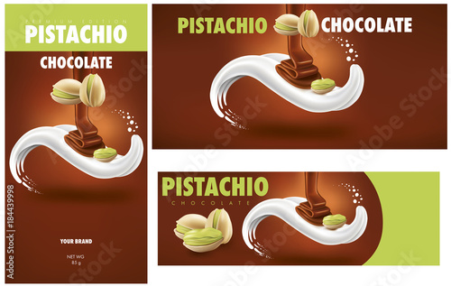 chocolate packaging with pistachio