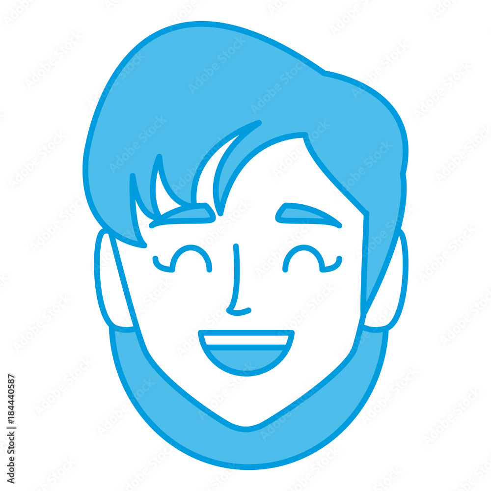 Young woman face icon vector illustration graphic design Young woman face icon vector illustration graphic design