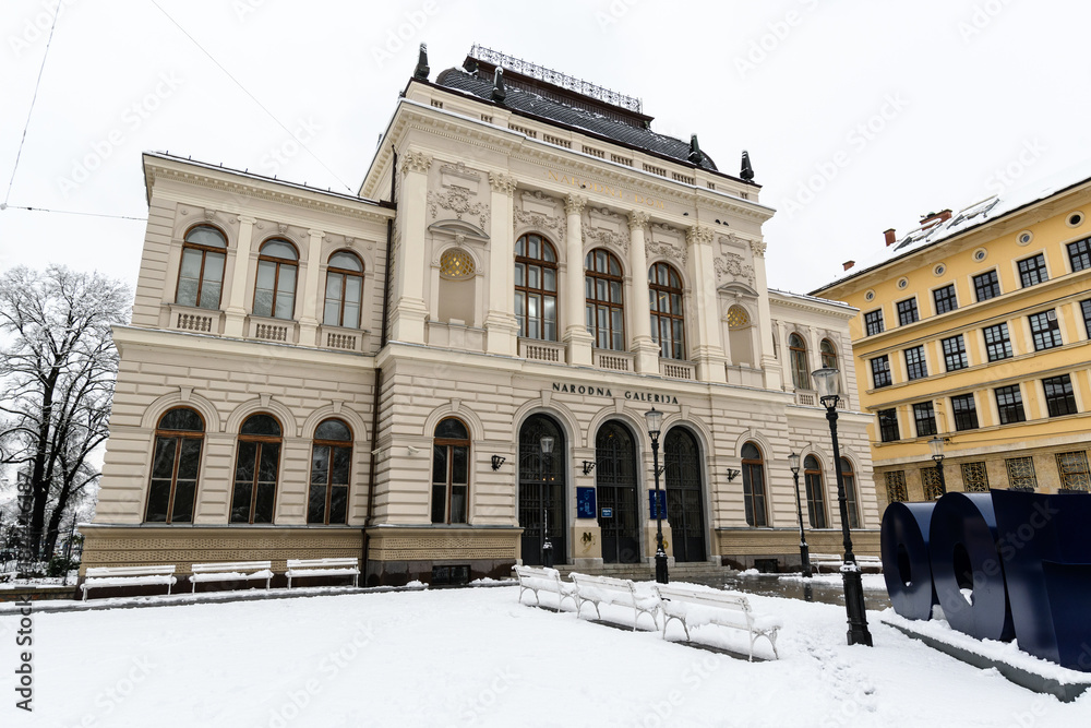 Obraz premium National Gallery, Ljubljana, Slovenia