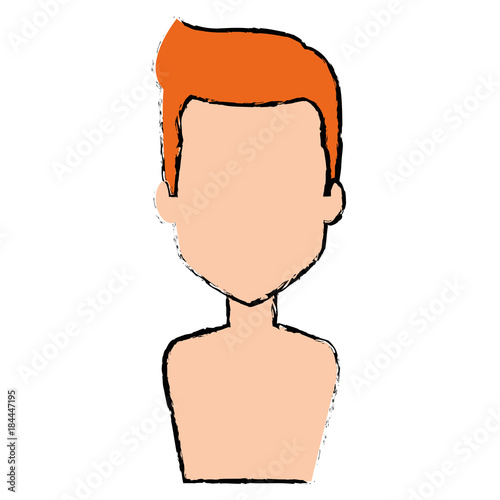 young man shirtless avatar character