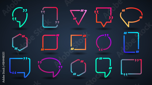 Bubble with the text and quote.