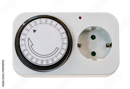 Isolated electric plug with time swich photo