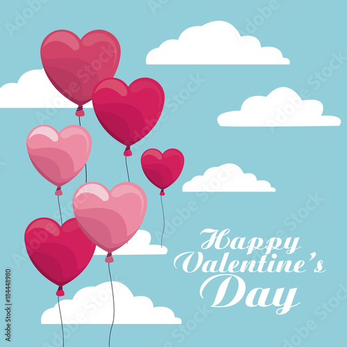 Happy valentines day icon vector illustration graphic design