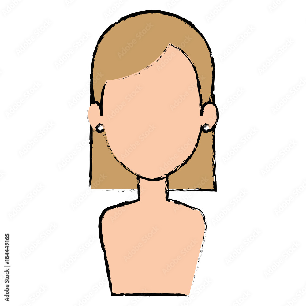 beautiful and young woman shirtless character