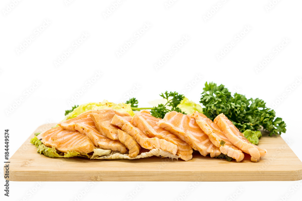 Salmon Tataki Japanese food salmon fillet Salmon Tataki Japanese food salmon fillet