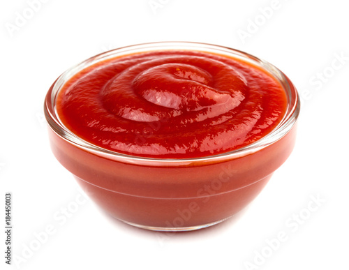 Bowl with barbecue sauce