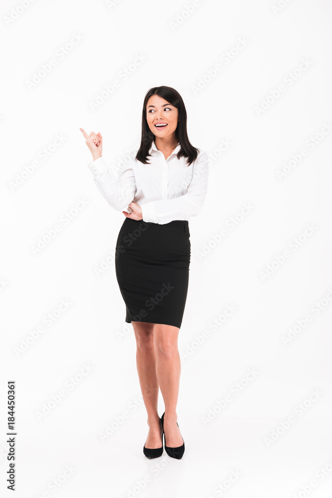 Full length portrait of a happy asian businesswoman Full length portrait of a happy asian businesswoman