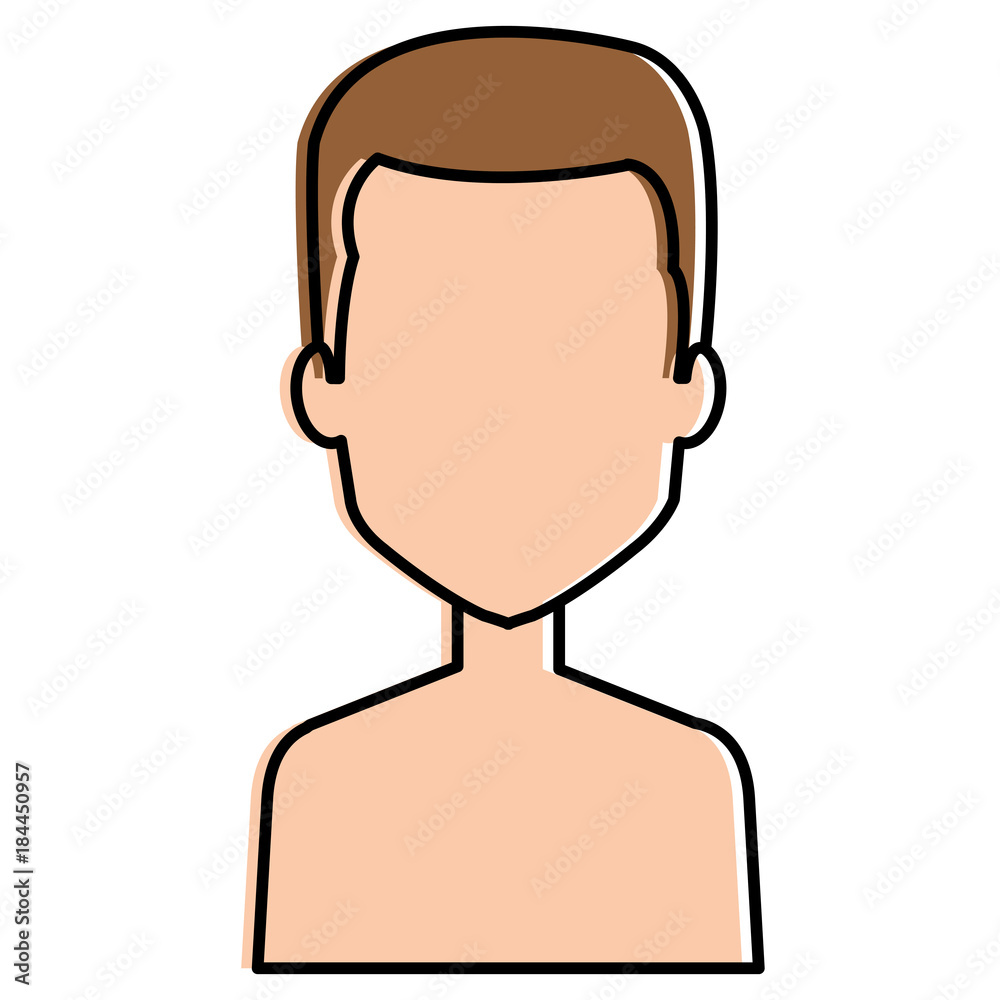 young man shirtless avatar character