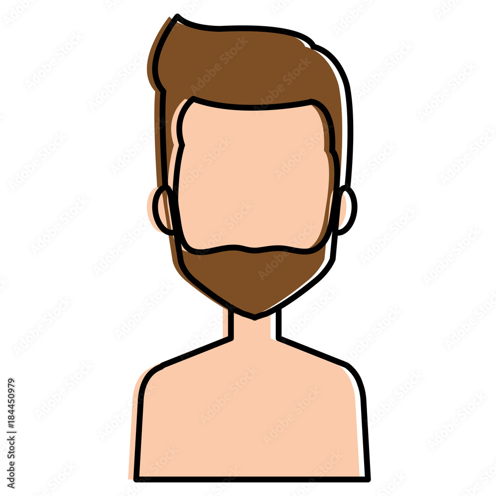 young man shirtless avatar character