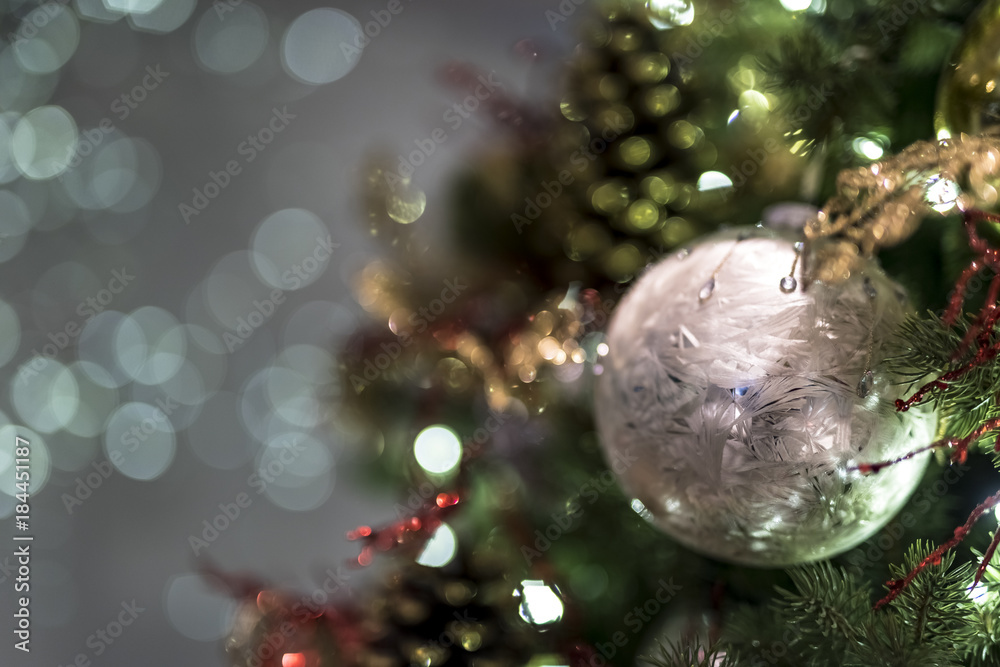 Christmas background with christmass balls - Soft focus Christmas background with christmass balls - Soft focus