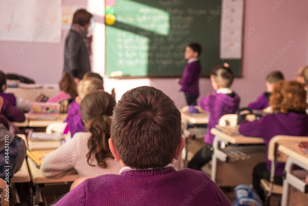 school children are participating actively in class