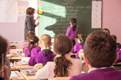 school children are participating actively in class