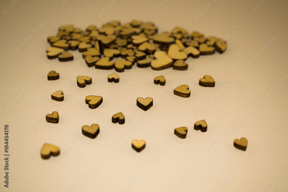 wooden hearts valentine's day