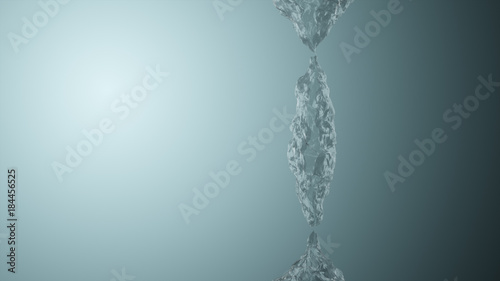 Bild auf Leinwand Water abstract background, Light blue cool tone.