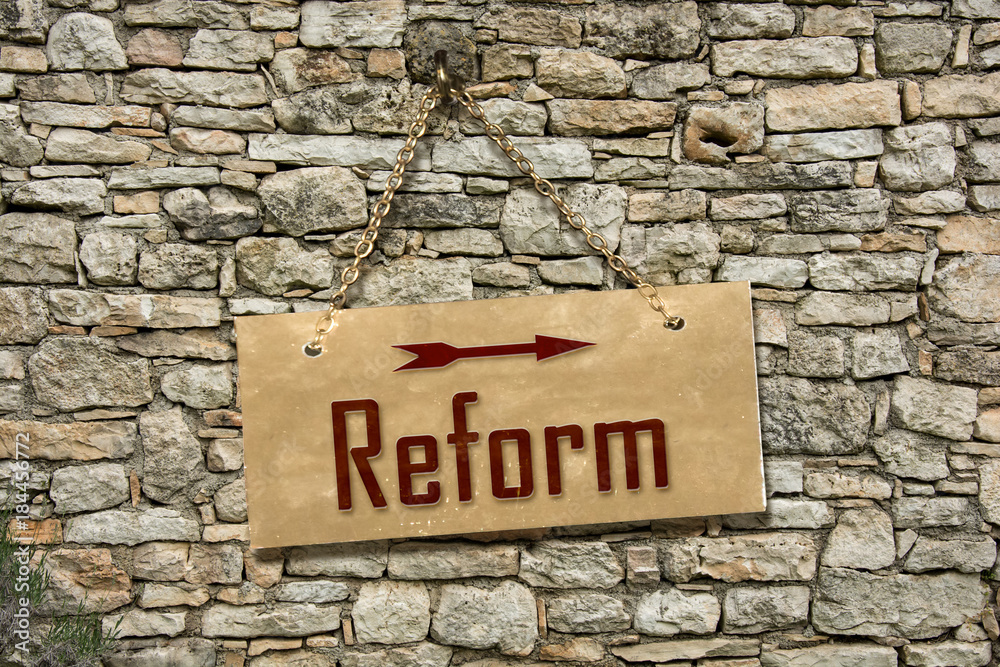 Fototapeta premium Schild 235 - Reform