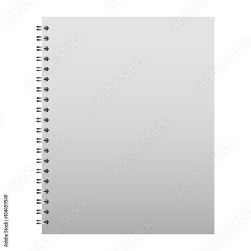 template stationery notebook office for business cover blank design vector illustration