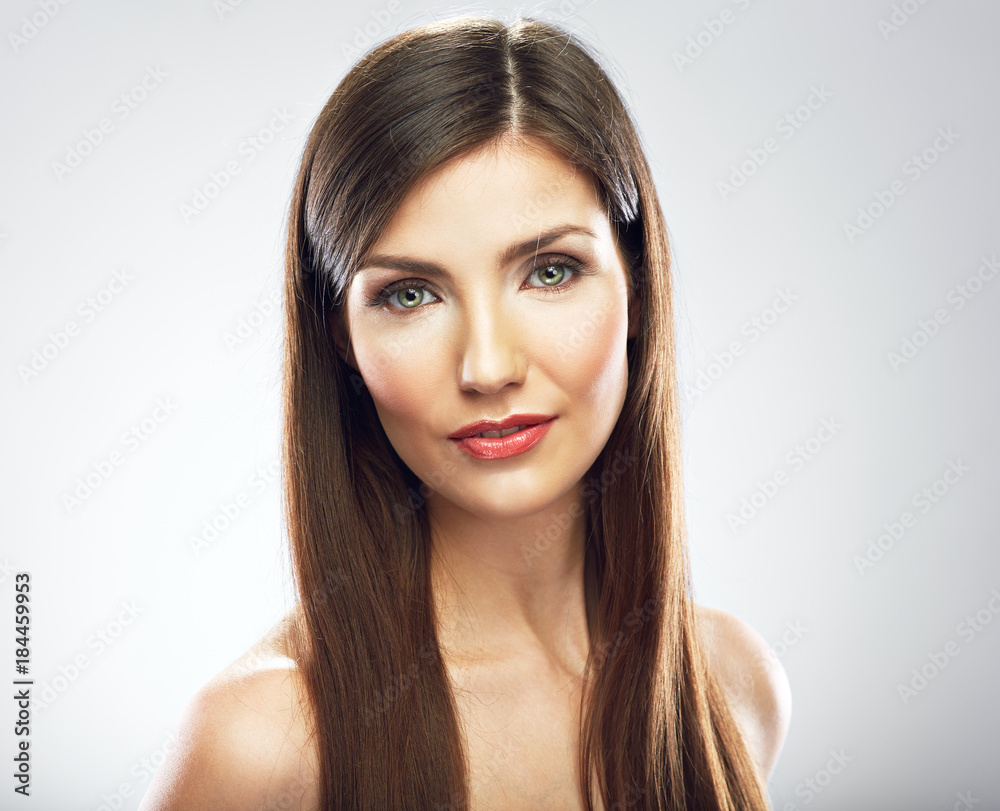 Beauty woman face portrait. Close up