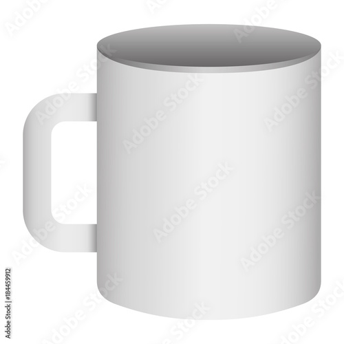 corporate ceramic mug mockup empty template for branding identity and company vector illustration