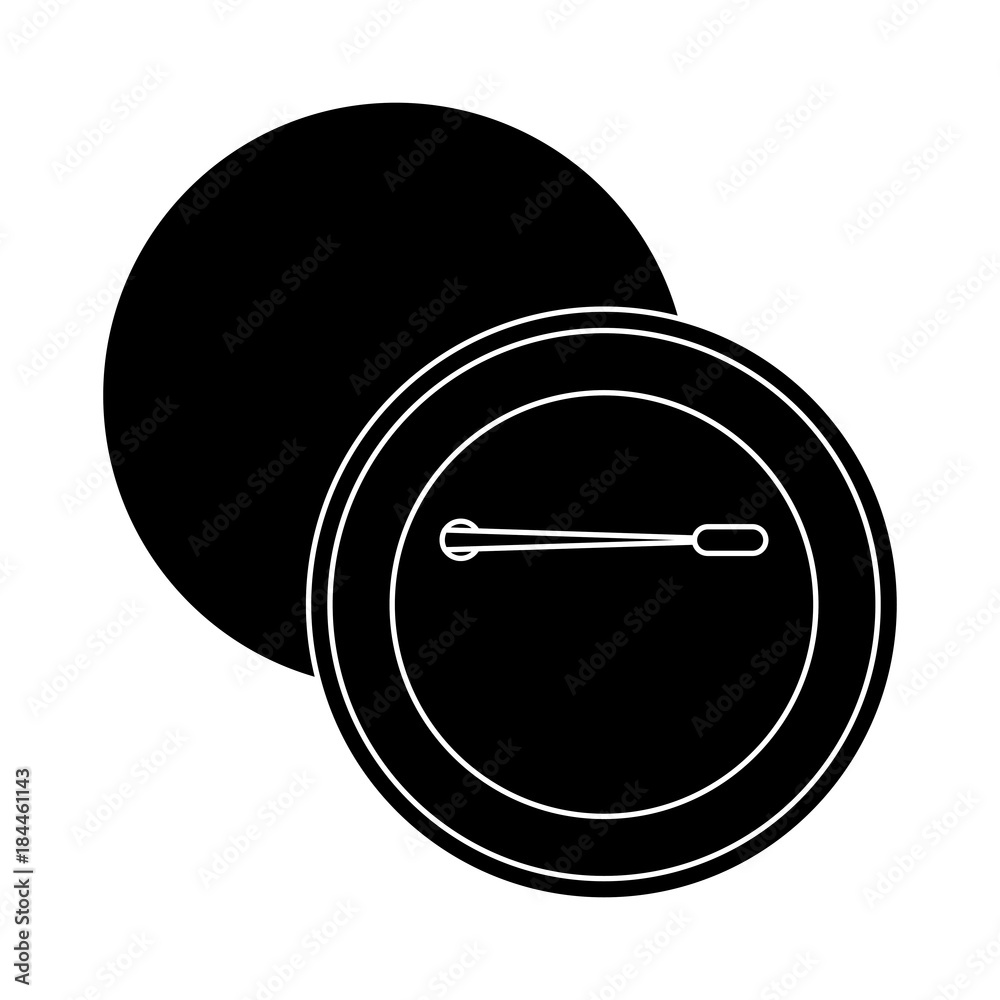 round pin badge template front and back design empty for corporate identity vector illustration pictogram round pin badge template front and back design empty for corporate identity vector illustration pictogram