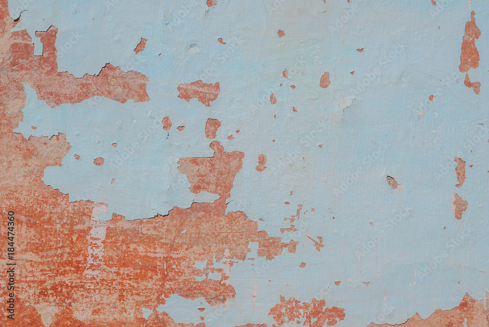 old plaster wall, chipped paint, texture background