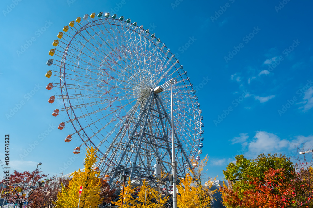 Tempozan ferris wheel in Kyoto, Japan
