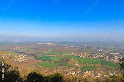 View from Mount Tabor to Galilee towards Lake Kinneret