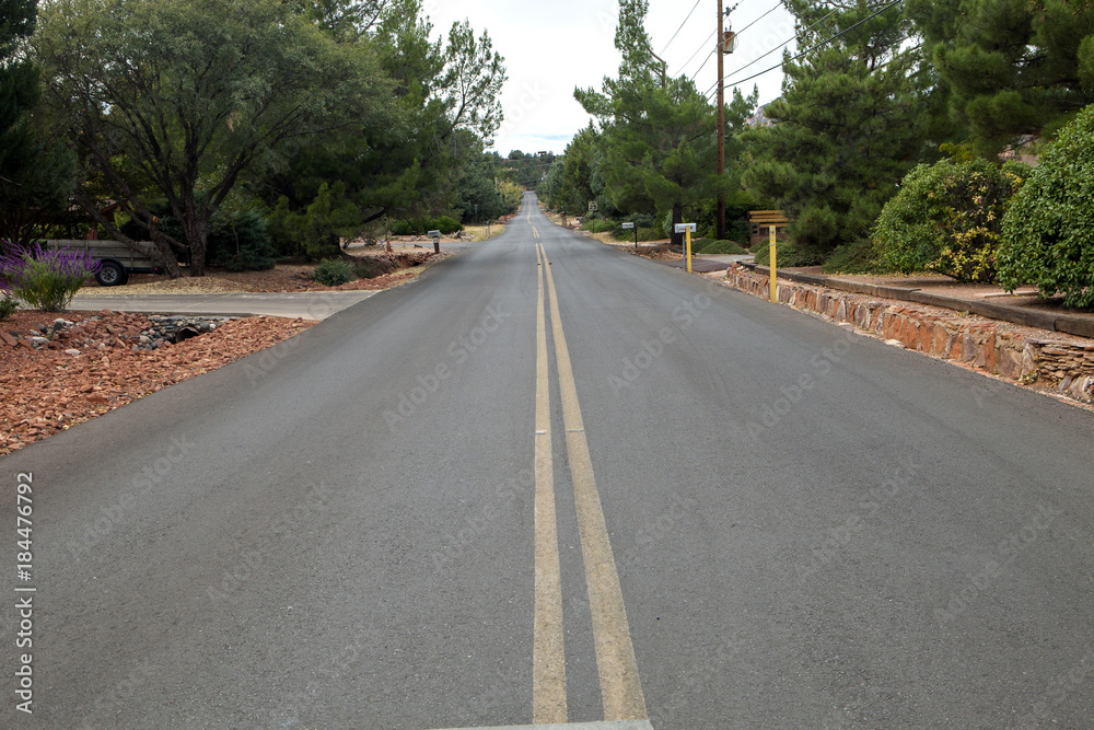 Looking down Jordan Road in Sedona Looking down Jordan Road in Sedona