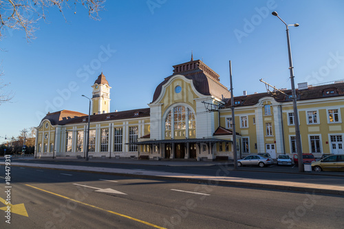 Railway station in the city Burgas, Bulgaria © niki spasov