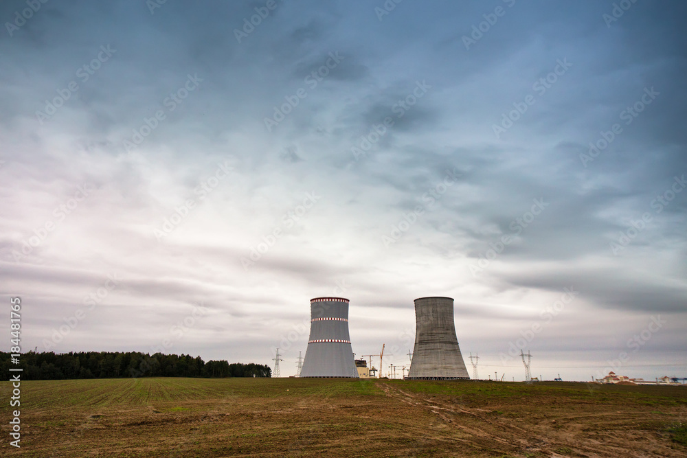 View of building of Belarus Nuclear power plant