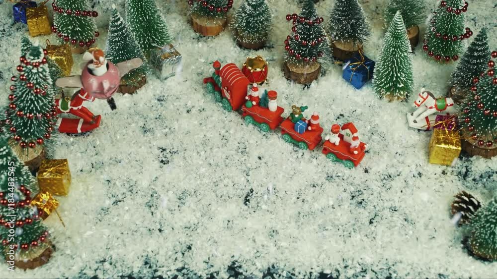 Stop motion animation of Merry Christmas and Happy New Year 2021