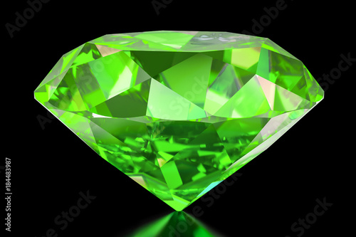 Emerald, 3D rendering