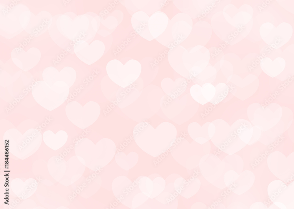 beautiful valentine's day abstract background with crimson hearts backdrop