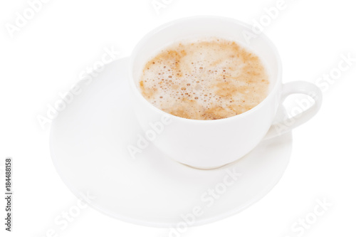cup of coffee isolated on white background