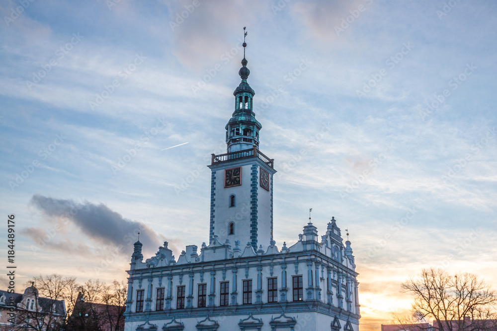 Main city square - Town Hall in Chelmno, Poland. 