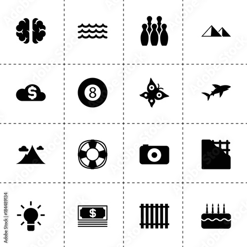 Creative icons. vector collection filled creative icons