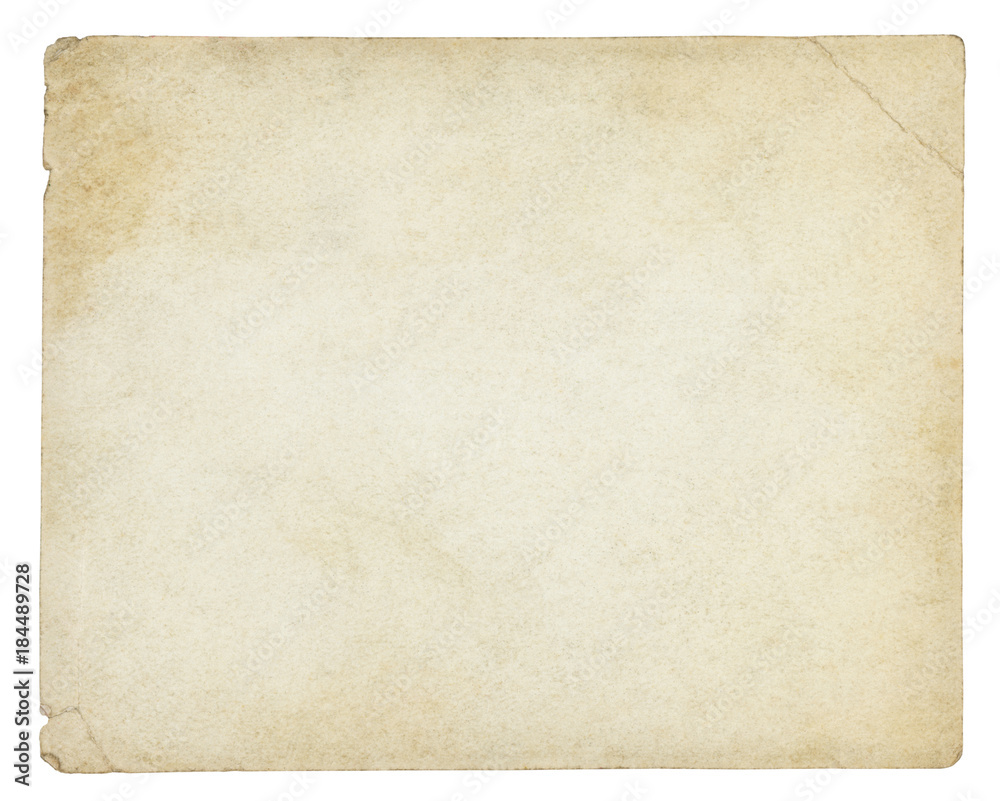Old paper background isolated - (clipping path included) Old paper background isolated - (clipping path included)