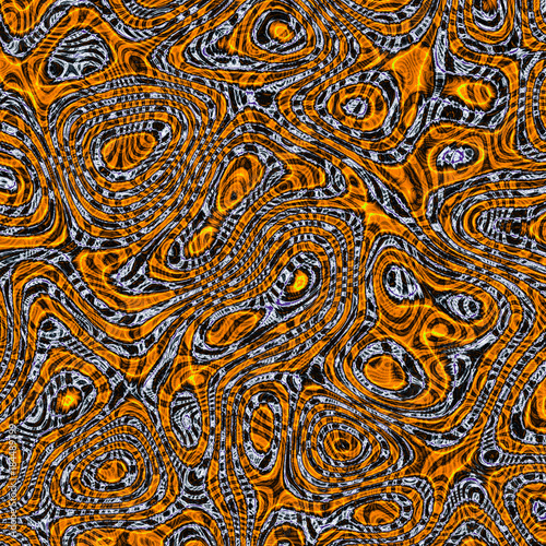 Chaotic pattern of curves 02
