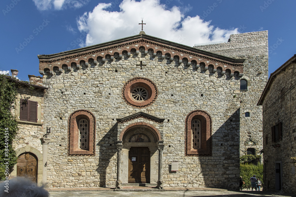 The small Church in Vertine, Tuscany, Italy The small Church in Vertine, Tuscany, Italy