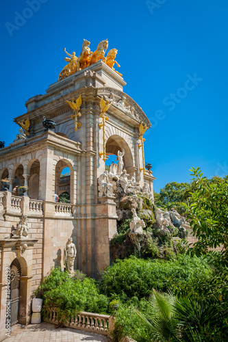 Obraz na płótnie Fountain Park Ciutadella ( Parc de la Ciutadella ) in Barcelona, Catalonia, Spain w salonie