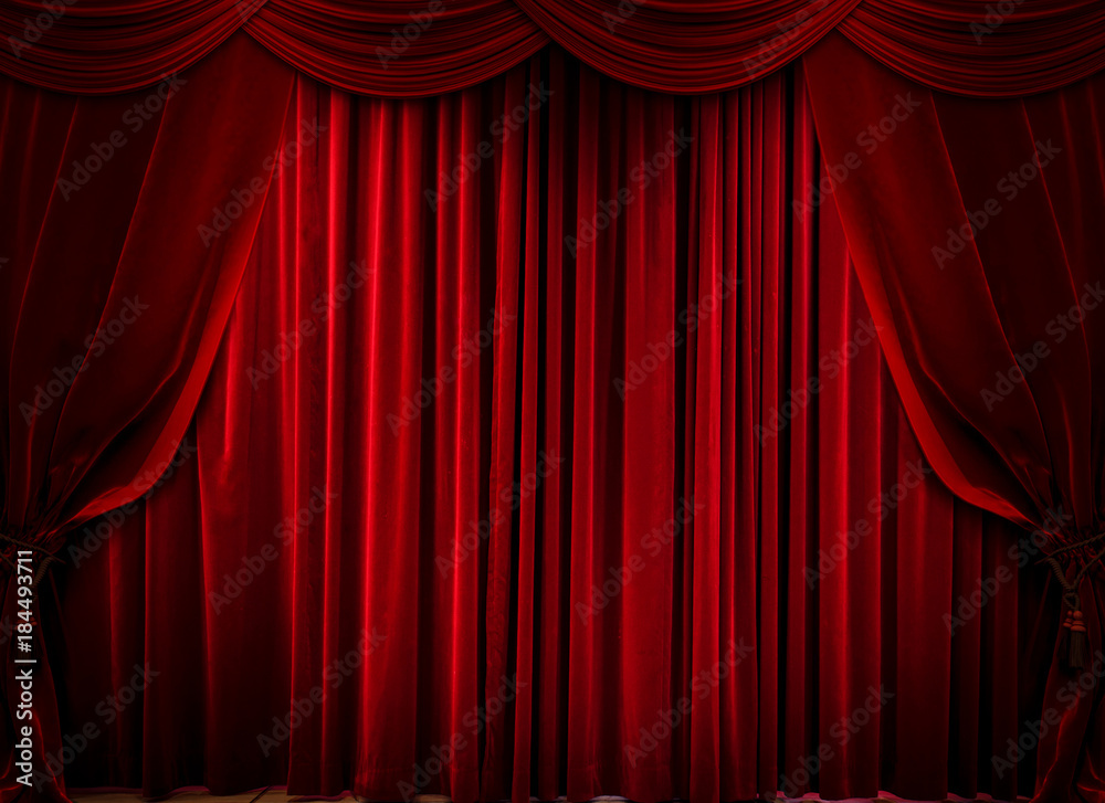 Kırmızı Perde, Sahne, Tiyatro Perdesi Stock-Foto | Adobe Stock