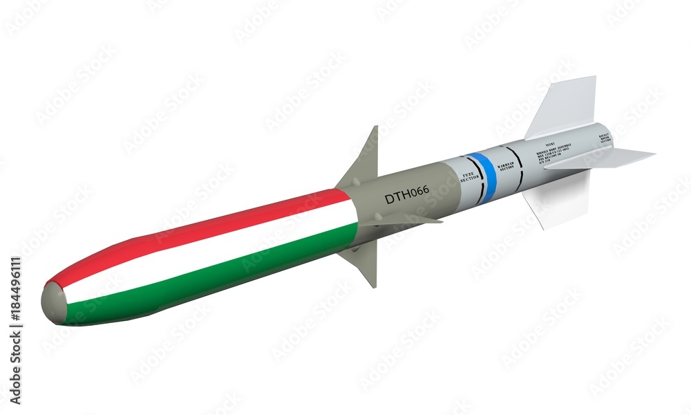 Rocket on a white background.
Rocket on a white background.
