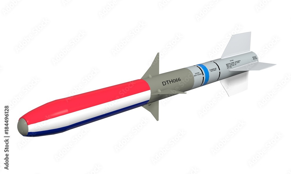 Rocket on a white background.
Rocket on a white background.