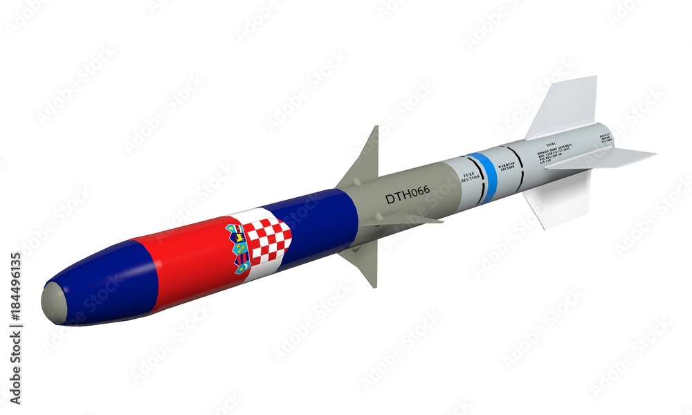 Rocket on a white background.
Rocket on a white background.