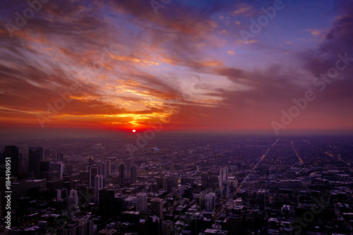 Chicago Hancock Sunset