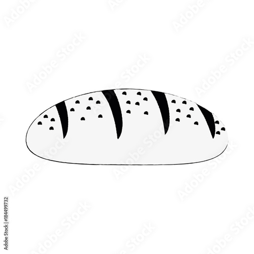 Bread bakery food icon vector illustration graphic design
