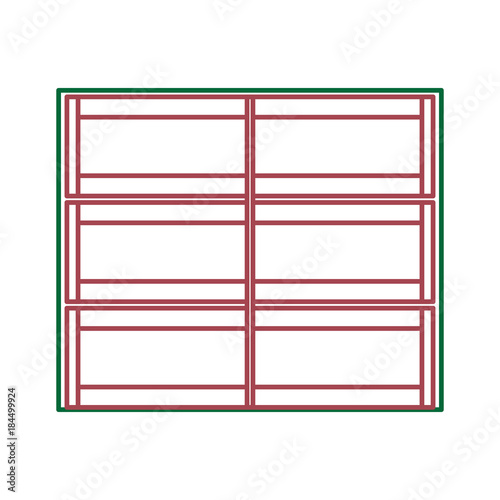 supermarket shelves design concept 